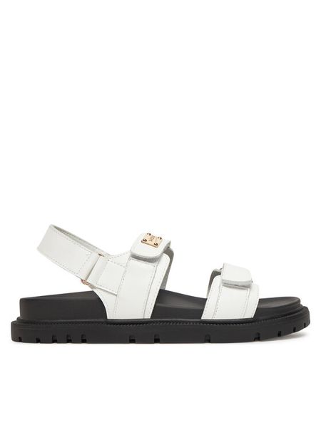 MEXX Sandały EO-MX/020C-HY Biały. Białe sandały Mexx, bez wzorów, ze skóry, bez obcasa, na płaskiej podeszwie, bez zapięcia. Za 279.99 zł.