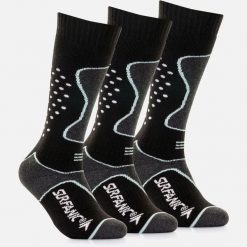 Skarpety Damskie Zimowe Narciarskie Zestaw 3 sztuk SURFANIC Pro Tech Czarne. Czarne skarpetki sportowe Surfanic, bez wzorów, narciarskie. Za 109.99 zł.