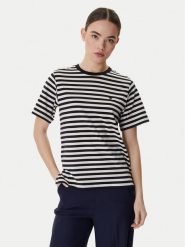 Weekend Max Mara T-Shirt Venaco 2615971031 Czarny Relaxed Fit. Czarne t-shirty Weekend Max Mara, xl, bez wzorów, z bawełny, bez kołnierzyka, bez ramiączek. Za 389.99 zł.