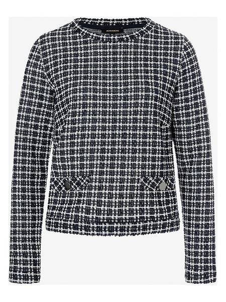 More & More Bluza w kolorze czarno-białym rozmiar: 40. Czarne bluzy More & More, bez wzorów, bez ramiączek, bez kaptura. Za 83.03 zł.