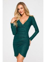 Made of emotion Sukienka w kolorze zielonym rozmiar: XL. Zielone sukienki Made Of Emotion, xl, bez wzorów, bez kołnierzyka, bez ramiączek, mini. Za 97.99 zł.