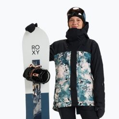 Kurtka snowboardowa damska ROXY Gore-Tex Glade. Czarne kurtki narciarskie Roxy, na zimę, l, bez wzorów, z gore-texu, bez kaptura, narciarskie, gore-tex. Za 1,672.70 zł.
