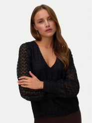 Vero Moda Bluzka Vmbecca 10336137 Czarny Regular Fit. Czarne bluzki Vero Moda, m, bez wzorów, z syntetyku, bez kołnierzyka, bez ramiączek. Za 119.99 zł.
