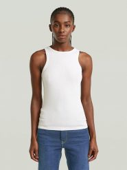 G-Star Top w kolorze białym rozmiar: XXL. Białe topy G-Star, xxl, bez wzorów, retro, bez kołnierzyka, bez ramiączek. Za 84.21 zł.