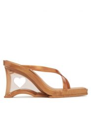 Melissa Japonki Melissa Glass Heel Ad 35801 Złoty. Żółte japonki Melissa, bez wzorów, z tworzywa sztucznego. Za 579.99 zł.