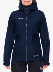 Kurtka w góry damska Mammut Crater Light HS Hooded Jacket. Niebieskie kurtki Mammut, l, bez wzorów, z gore-texu, marine, bez kaptura. Za 1,737.99 zł.