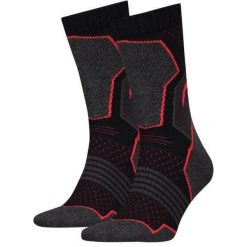 Oddychające unisex skarpetki turystyczne - 2 pary Rozmiar 35-38. Szare skarpetki ZEAGLE, bez wzorów, trekkingowe. Za 136.99 zł.