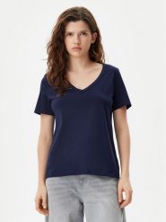 Gap T-Shirt 740140-06 Granatowy Regular Fit. Niebieskie t-shirty GAP, xs, bez wzorów, z bawełny, bez kołnierzyka, bez ramiączek. Za 79.99 zł.