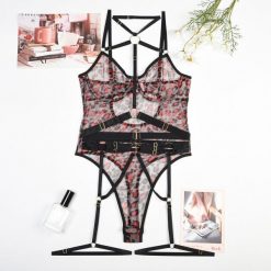 Body z kontrastowymi paseczkami na co dzień i okazje Roxine. Czarne body i gorsety Intica, bez wzorów, bez ramiączek. Za 129.00 zł.