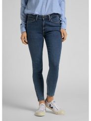 Lee Dżinsy - Slim fit - w kolorze granatowym rozmiar: W28/L29. Niebieskie jeansy Lee, l, z aplikacjami, ze skóry, klasyczne. Za 192.95 zł.