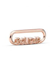 Pandora Pozłacane ogniwo "Believe" rozmiar: onesize. Czerwone bransoletki Pandora, pozłacane. Za 153.95 zł.