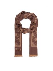 Guess Szal AW5529 VIS03 Brązowy. Brązowe szaliki i kominy Guess, z aplikacjami, z wiskozy. Za 234.99 zł.