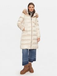 Geox Kurtka puchowa Backsie W4628H T2843 F1723 Beżowy Regular Fit. Brązowe kurtki Geox, bez wzorów, z puchu, bez kaptura. Za 799.99 zł.