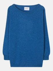 Perfect Cashmere Kaszmirowy sweter "Molly" w kolorze niebieskim rozmiar: S. Niebieskie swetry Perfect Cashmere, s, bez wzorów, z kaszmiru, bez ramiączek. Za 411.91 zł.