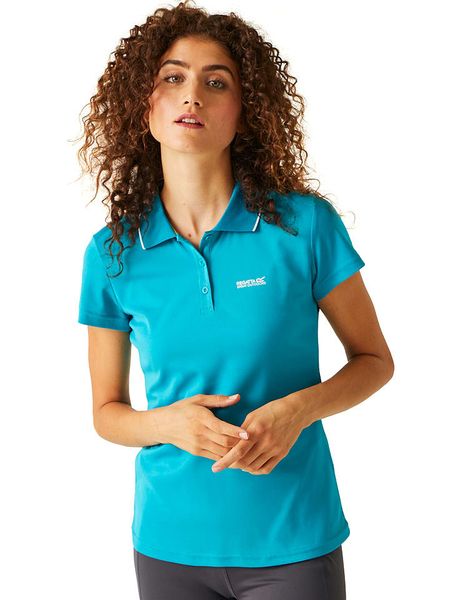 Regatta Funkcyjna koszulka polo "Maverick V" w kolorze niebieskim rozmiar: 42. Niebieskie t-shirty sportowe Regatta, bez wzorów, z materiału, bez ramiączek, outdoorowe. Za 43.68 zł.