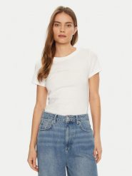 Calvin Klein Jeans T-Shirt Institutional Graphic J20J224990 Biały Slim Fit. Białe t-shirty Calvin Klein Jeans, xl, bez wzorów, z bawełny, bez kołnierzyka, bez ramiączek. Za 119.99 zł.