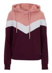 Bluza z kapturem z mieszanki bawełny. Fioletowe bluzy z kapturem bonprix, bez wzorów, z bawełny, z kapturem. Za 109.99 zł.