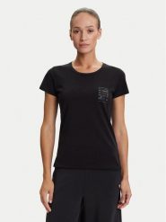 Liu Jo Sport T-Shirt TF5287 JS923 Czarny Regular Fit. Czarne t-shirty sportowe Liu Jo Sport, xl, bez wzorów, z bawełny, bez ramiączek. Za 219.99 zł.