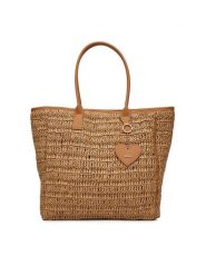 DeeZee Torebka DZE-L-004-07 Brązowy. Brązowe shopper bag DeeZee, bez wzorów, z materiału, bez dodatków. Za 149.99 zł.