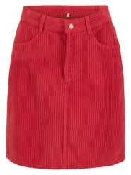 Blutsgeschwister Spódnica sztruksowa w kolorze czerwonym rozmiar: XL. Czerwone spódnice Blutsgeschwister, na co dzień, xl, bez wzorów, ze sztruksu, mini, proste. Za 119.95 zł.