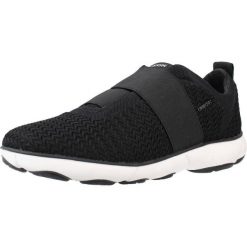Buty GEOX D NEBULA B Czarny. Czarne buty trekkingowe Geox, z tkaniny, bez zapięcia. Za 300.99 zł.