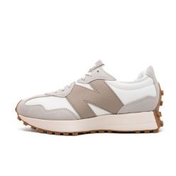 Buty sportowe New Balance 327 damskie - rozmiar 37. Brązowe buty treningowe New Balance, bez wzorów, z materiału, bez zapięcia, trekkingowe. Za 671.99 zł.