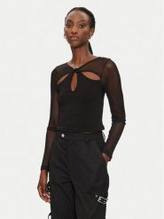 Noisy May Bluzka Belice 27033474 Czarny Slim Fit. Czarne bluzki Noisy May, l, bez wzorów, z bawełny, bez kołnierzyka, bez ramiączek. Za 59.99 zł.