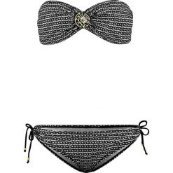 Bikini bandeau (2 części) bonprix czarno-biały wzorzysty. Bikini marki 4f. Za 89.99 zł.