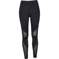 Legginsy Damskie Siatka Trójkąt Tech. Czarne legginsy Urban Classics, bez wzorów, sportowe. Za 84.99 zł.