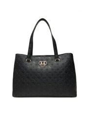 Guess Torebka Salinge Travel TWDP96 24024 Czarny. Czarne torebki klasyczne Guess, z aplikacjami, ze skóry, bez dodatków. Za 649.99 zł.