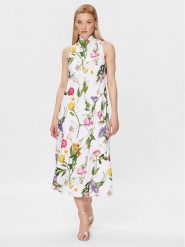 Ted Baker Sukienka letnia Addilin 268353 Biały Regular Fit. Białe sukienki Ted Baker, bez wzorów, z syntetyku, bez kołnierzyka, bez ramiączek. Za 699.99 zł.