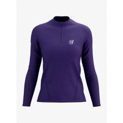Bluza do biegania damska Compressport Trail HZ LS Tshirt W. Fioletowe bluzy Compressport, l, bez wzorów, bez kaptura, do biegania. Za 476.99 zł.