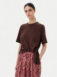 ViCOLO T-Shirt UD0043 Brązowy Regular Fit. Brązowe t-shirty ViCOLO, s, bez wzorów, z bawełny, bez kołnierzyka, bez ramiączek. Za 159.99 zł.