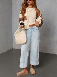 LA Angels Kardigan w kolorze kremowo-brązowym rozmiar: S. Brązowe swetry LA Angels, s, bez wzorów, bez ramiączek. Za 152.99 zł.