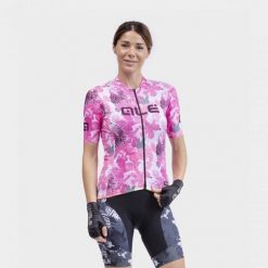 Koszulka rowerowa damska Alé Maglia Donna MC Amazzonia. Czerwone t-shirty sportowe ALÉ CYCLING, l, bez wzorów, z elastanu, bez ramiączek, rowerowe. Za 328.30 zł.