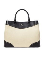 LAUREN RALPH LAUREN Torebka Marcy 431966776002 Beżowy. Brązowe shopper bag Lauren Ralph Lauren, bez wzorów, z tworzywa sztucznego, bez dodatków. Za 1,509.00 zł.