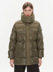 Pinko Kurtka puchowa Convalida 101641 A127 Khaki Regular Fit. Brązowe kurtki Pinko, na zimę, bez wzorów, z puchu, bez kaptura. Za 1,079.00 zł.
