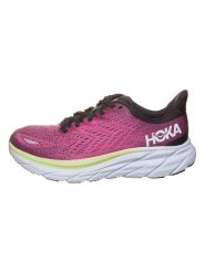 HOKA ONE ONE Buty "Clifton 8" w kolorze fuksji do biegania rozmiar: 38 2/3. Różowe buty do biegania Hoka One One, bez wzorów, bez zapięcia, do biegania. Za 510.45 zł.