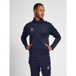 Bluza sportowa dla dorosłych Hummel Core XK Poly Zip Sweat. Niebieskie bluzy bez kaptura Hummel, xl, bez wzorów, bez kaptura. Za 212.50 zł.