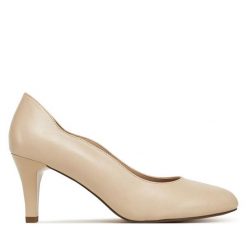 Szpilki Caprice. Brązowe szpilki Caprice, bez wzorów, bez obcasa, na szpilce, bez zapięcia. Za 309.99 zł.