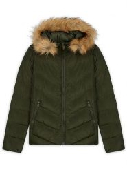 Northwood Kurtka zimowa "Grossau" w kolorze khaki rozmiar: S. Brązowe kurtki Northwood, na zimę, s, bez wzorów, z puchu, bez kaptura. Za 182.29 zł.