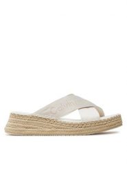 Calvin Klein Jeans Espadryle Sporty Wedge Rope Sandal Mr YW0YW01364 Biały. Białe espadryle Calvin Klein Jeans, bez wzorów, z jeansu, sportowe, bez obcasa. Za 229.99 zł.