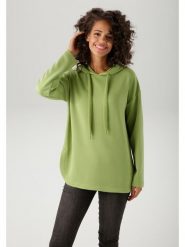 Aniston Bluza w kolorze zielonym rozmiar: 46. Zielone bluzy Aniston, bez wzorów, bez ramiączek, z kapturem. Za 78.84 zł.