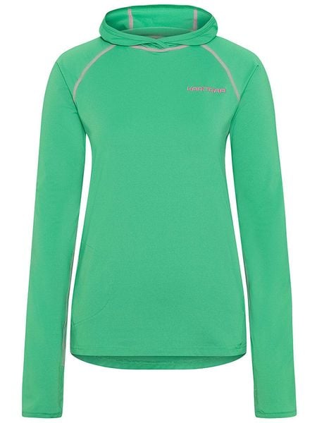 KARI TRAA Bluza funkcyjna "Sanne" w kolorze zielonym rozmiar: M. Zielone bluzy z kapturem Kari Traa, m, bez wzorów, bez kaptura, outdoorowe. Za 242.45 zł.
