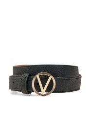 Valentino Pasek VCS7VQ04 Czarny. Czarne paski Valentino, bez wzorów, ze skóry. Za 169.99 zł.