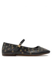 Tommy Hilfiger Baleriny Maryjane FW0FW08311 Czarny. Czarne baleriny Tommy Hilfiger, bez wzorów, ze skóry, bez obcasa, bez zapięcia. Za 519.99 zł.