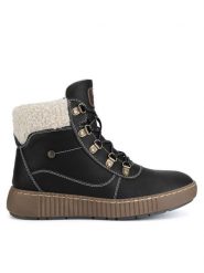 Go Soft Botki WS5586-26 Czarny. Czarne botki GO SOFT, bez wzorów, bez obcasa, na płaskiej podeszwie, bez zapięcia. Za 159.99 zł.