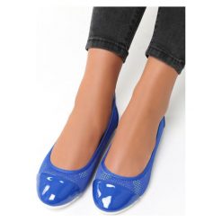 Niebieskie Baleriny Ranes. Baleriny marki Born2be. Za 49.99 zł.