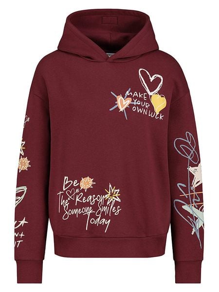 Sublevel Bluza w kolorze bordowym rozmiar: M. Czerwone bluzy Sublevel, m, bez wzorów, bez ramiączek, z kapturem. Za 144.95 zł.
