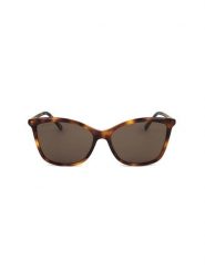 Jimmy Choo Damskie okulary przeciwsłoneczne w kolorze złoto-brązowym rozmiar: 56. Brązowe okulary przeciwsłoneczne Jimmy Choo, bez wzorów, z tworzywa sztucznego, szklane. Za 454.95 zł.